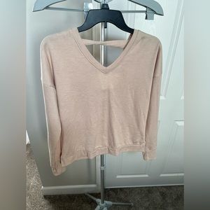 Freely Pink Long Sleeve Lightweight Sweatshirt Size XS NWOT